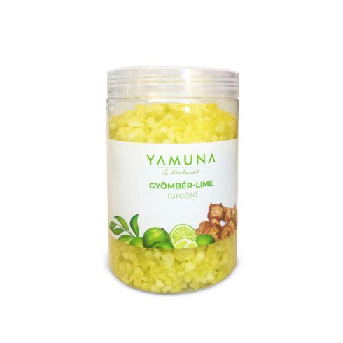 Yamuna GYÖMBÉR-LIME kényeztető FÜRDŐSÓ - 1000 g